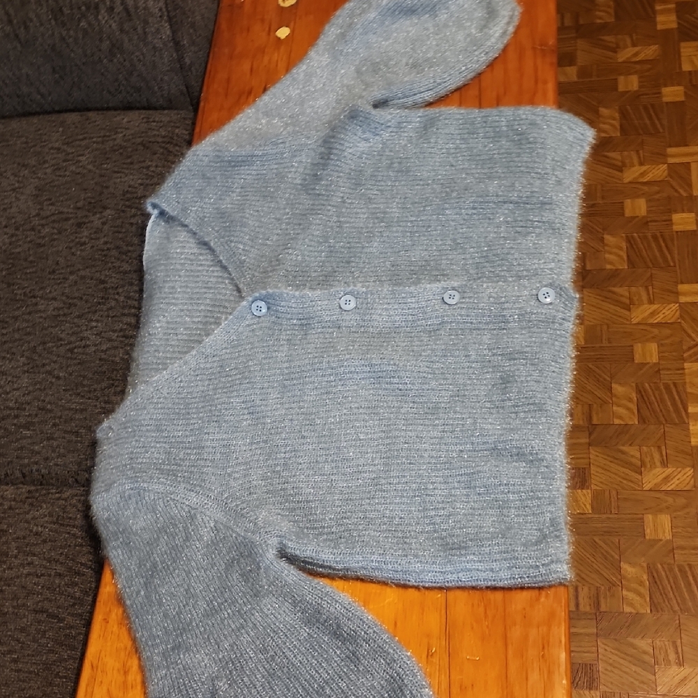 Elegant Blue Women's Cardigan